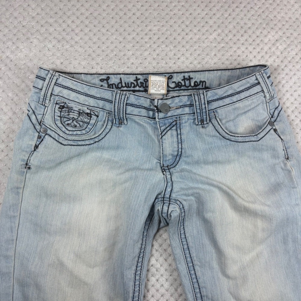Industrial Cotton Y2K Emo Punk Low-Rise Jeans Size 11 Women's Juniors
